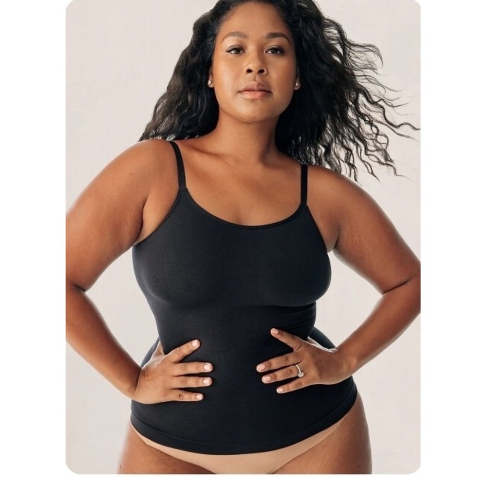 Shapermint Essentials All Day Every Day Scoop Neck Cami Black XL Nwt